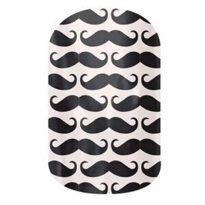 Brand New Full Set Jamberry Mustache Mo Mo Nail Wrap Stickers